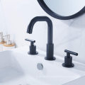 Aquacúbico Cupc Waterfall Free Baño de 3 hoyos de 3 pulgadas Cupc Cupc Black Waterfall Faucet